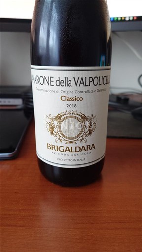 Vine Rouge sec Amarone della Valpolicella DOCG Classico Brigaldara 2018 Italien Veneto Amarone della Valpolicella DOCG