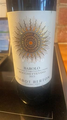 Piemonte Barolo Ciabot Berton Rochettevino 2015