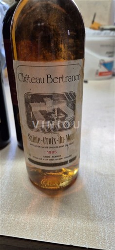 Bordeaux Sainte-Croix-Du-Mont Château Bertranon 1985