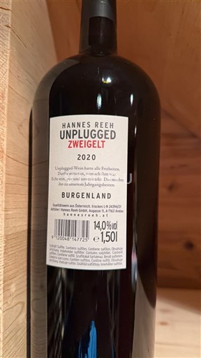 Burgenland Nespecifikováno Hannes Reeh Unplugged Zweigelt 2020