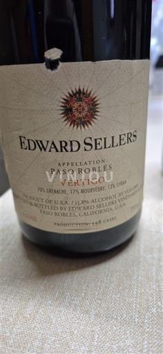 Wijnen Rouge sec Vertigo Edward Sellers Non millésimé VS Californische AVA's Paso Robles AVA