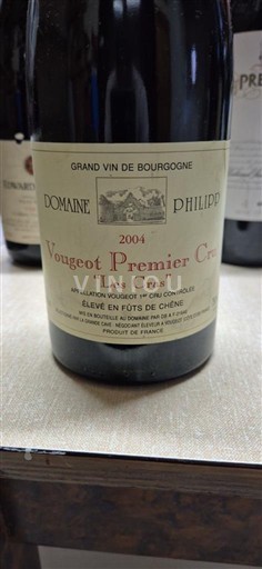 Bourgondië Vougeot Premier Cru Domaine Philippe Les Cras 2004