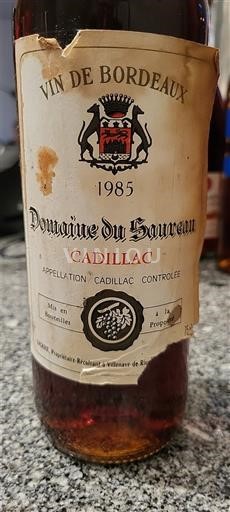 Bordeaux Cadillac Domaine Saureau 1985