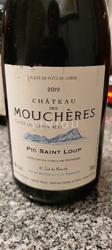 Languedoque Pic-saint-loup Château S Mouchères Les Centaurées 2019