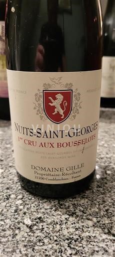 Burgundija Nuits-Saint-Georges Premier Cru Domaine Gille 1er Cru Aux Bousselots Neleten.