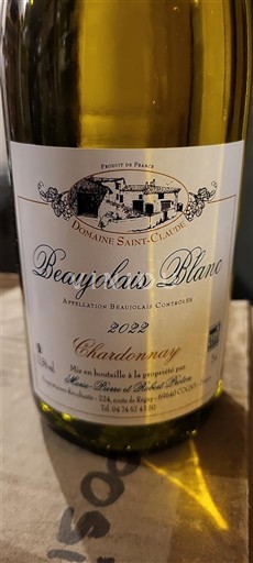 Beaujolais Domaine Saint-Claude Chardonnay 2022