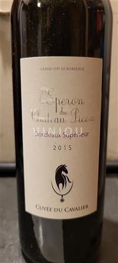 Bordeaux Bordeaux superiore Picon L'Éperon - du Cavalier 2015