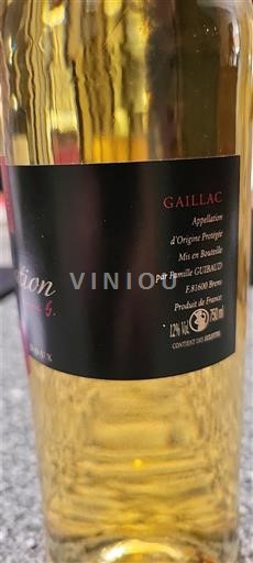 Sudoeste Gaillac Famille Guibaud Tentation Não Sazonado