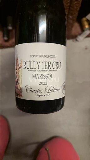 Burgundi Rully Premier Cru Charles Leblanc Marissou 2022
