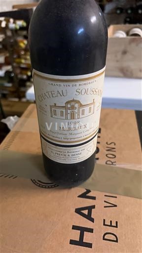 Bordéus Margaux Château Soussans 1998