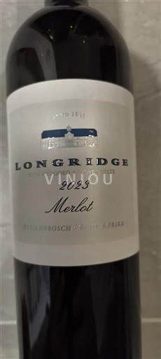 Vinos Rouge sec Longridge 2023 Sudáfrica Región Costera Stellenbosch