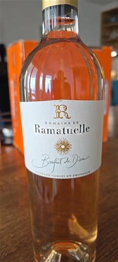 Vin Rosé sec Bénédict de Dieu Domaine Ramatuelle Non millésimé France Provence Coteaux Varois en Provence AOC