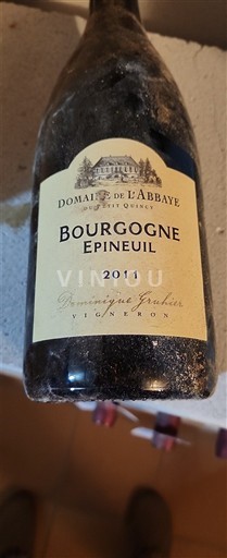 Bourgondië Bourgogne Epineuil Domaine L'Abbaye 2011