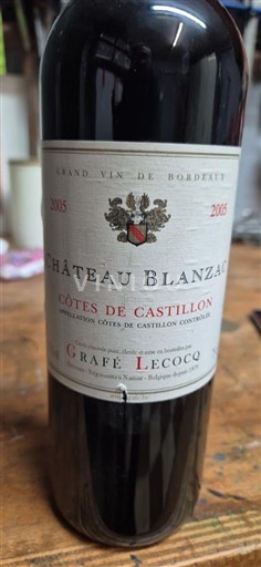 Bordeaux Non specificato Château Blanzac 2005