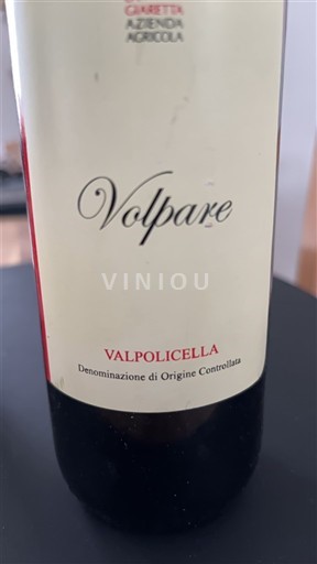 Benecija Valpolicella Giaretta Volpare Neleten.