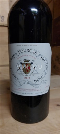 Bordeaux Listrac-Médoc Château Fourcas Hosten 2003