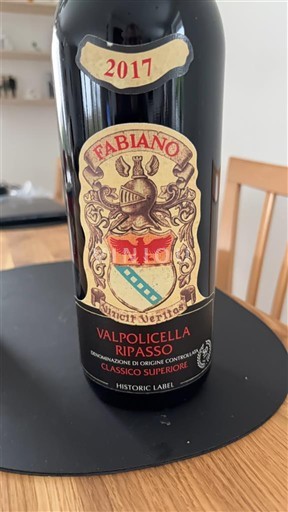 Wijnen Rouge sec Historic Label Fabiano 2017 Italië Veneto Niet gespecificeerd DOC