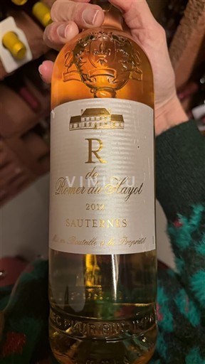 Bordeaux Sauternes Romer du Hayot R de Romer du Hayot 2019