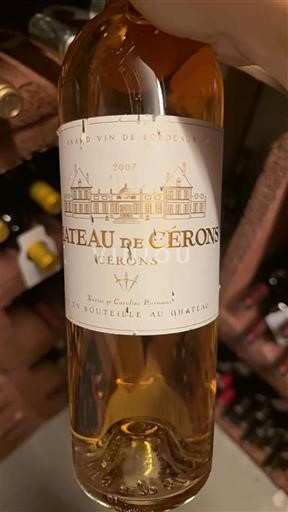 Bordeaux Cérons Château Cérons 2007