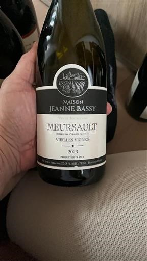 Burgundi Meursault Maison Jeanne Bassy Vieilles Vignes 2023
