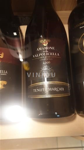 Vine Rouge sec Tenuta Marcati 2006 Italien Veneto Amarone della Valpolicella DOCG