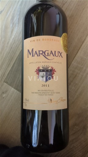 Bordéus Margaux Maison Ginestet 2011