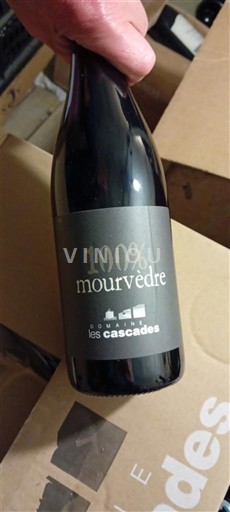 Viinit Rouge sec 100% Mourvèdre Domaine Les Cascades 2022 Ranska Languedoc ja Roussillon Aude IGP