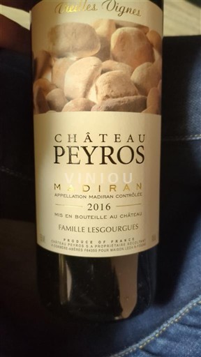 Sudoeste Madiran Château Peyros Vieilles Vignes 2016