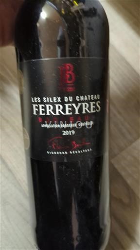 Bordeaux Château Ferreyres Les Silex 2019