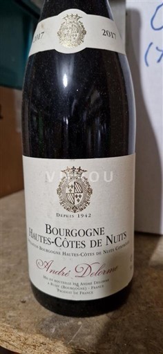 Burgundy Hautes Côtes de Nuits André Delorme 2017
