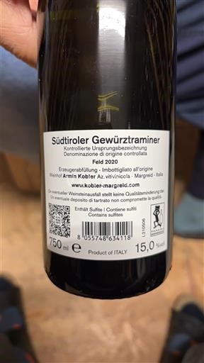 Tridentsko-Horní Adiže Nespecifikováno Kobler Margreid Feld 2020