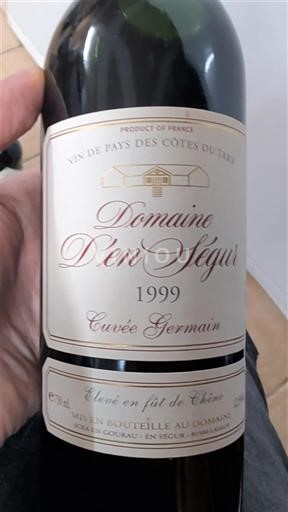 Lounais-Ranska Määrittelemätön Domaine En Ségur Germain 1999