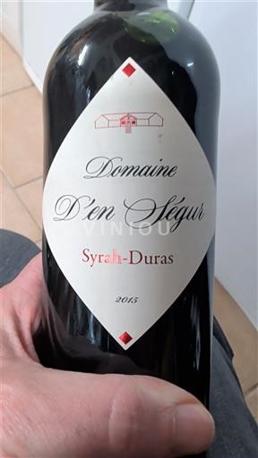 Südwestfrankreich Comté Tolosan Domaine En Ségur Syrah-Duras 2015