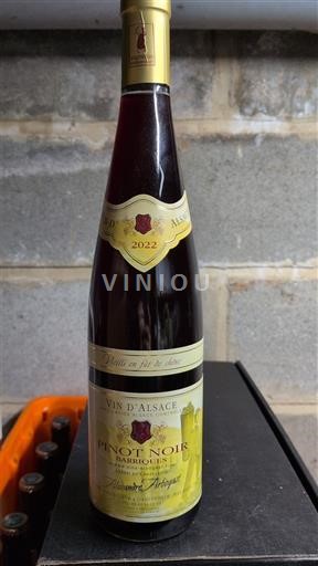 Elzas Pinot noir Alexandre Arbogast Pinot Noir Barriques 2022