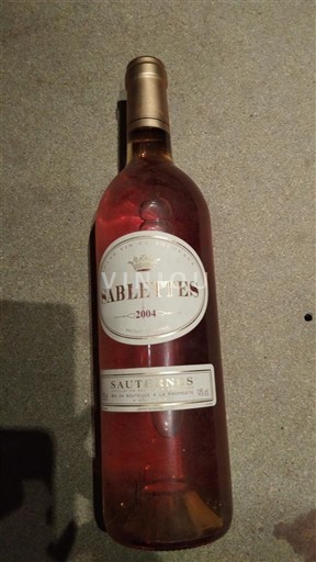 Bordeaux Sauternes Sablettes 2004