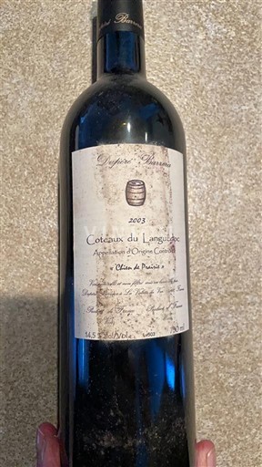 Languedoc Coteaux del Languedoc Dépierre Bonneze Chêne de Plaisance 2003