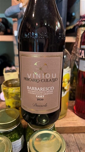 Piemonte Barbaresco Piercarlo Culasso Duesoli 2020