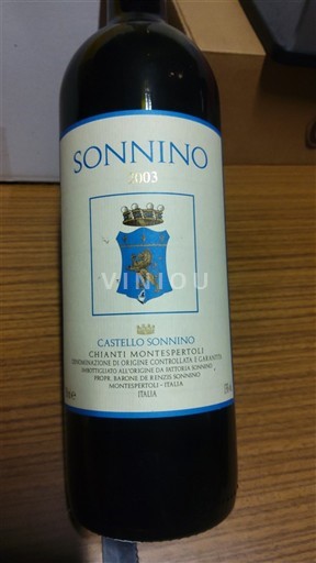 Vinos Rouge sec Chianti Montespertoli Castello Sonnino 2003 Italia Toscana Chianti DOC