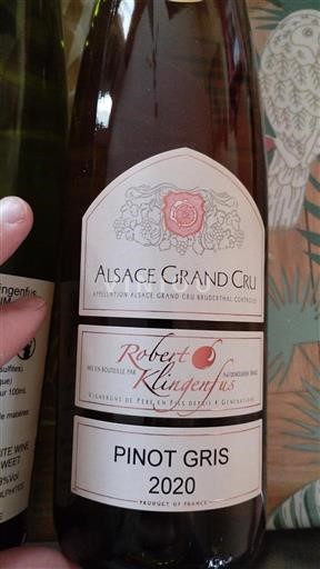 Alsasko Alsasko Grand Cru Grand Cru Robert Klingenfus 2020