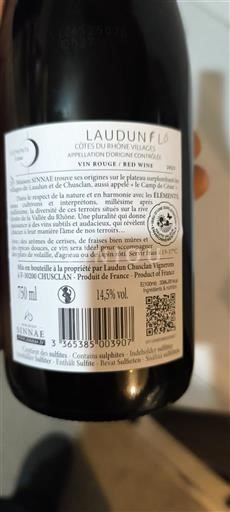 Rona dolina Côtes-du-Rhône-Villages Laudun Chusclan Vignerons Laudun Flora 2023