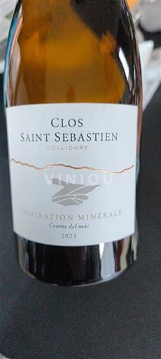 Roussillon Collioure Clos Saint Sébastien Inspiration Minérale 2023