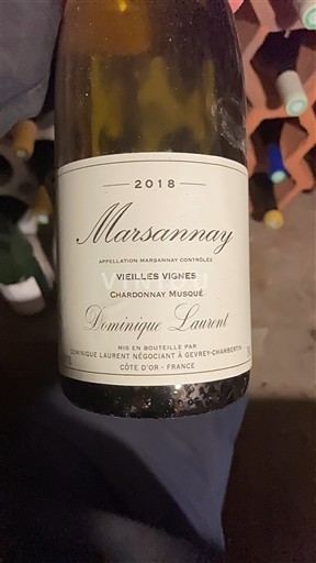 Bourgondië Marsannay Dominique Laurent Vieilles Vignes Chardonnay Musqué 2018