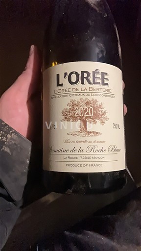 Vale do Loire Coteaux-du-loir Domaine La Roche Bleue L'Orée de la Berterie 2020