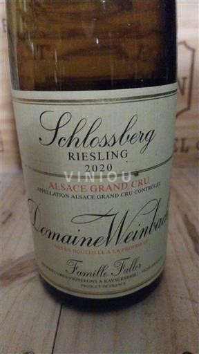 Alsace Määrittelemätön Grand Cru Domaine Weinbach Schlossberg 2020