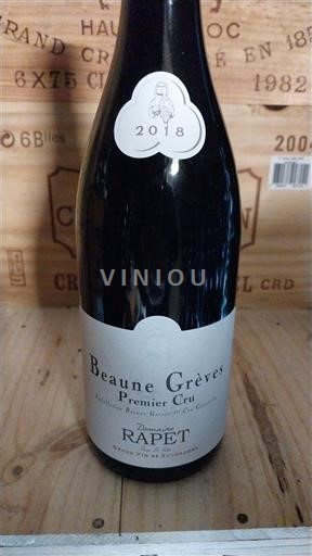 Burgundsko Beaune Premier Cru Domaine Rapet Beaune Grèves Premier Cru 2018