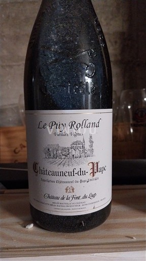 Valle del Ródano Châteauneuf-du-Pape. Château La Font du Loup Le Puy Rolland Vieilles Vignes 2015