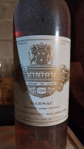 Bordeaux Barsac Premier Cru Château Coutet à Barsac 1990