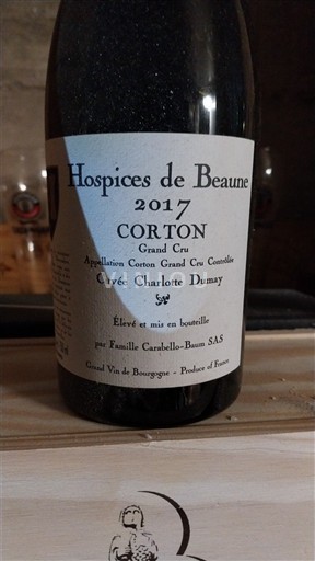 Borgogna Corton Grand Cru Hospices de Beaune Charlotte Dumay 2017