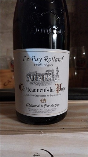 Valle del Ródano Châteauneuf-du-Pape. Château La Font du Loup Le Puy Rolland Vieilles Vignes 2014
