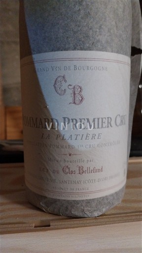 Bourgogne Pommard Premier Cru Domaine Clos Bellefond La Platière 2009
